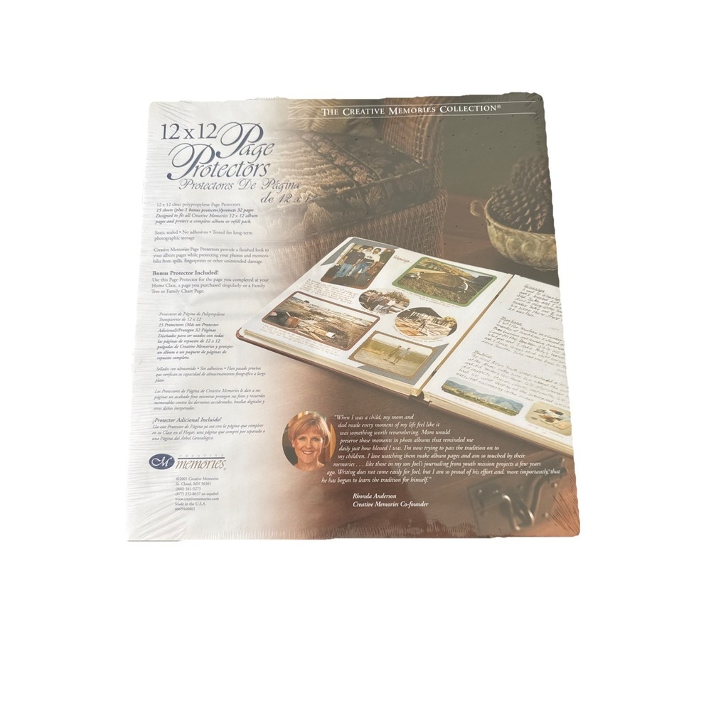 Creative Memories 12X12 Scrapbooking Page Protectors 15 Pages 2001 New Old Stock